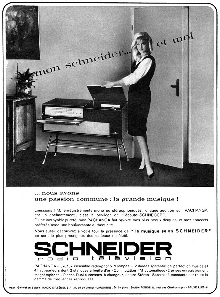 Advert Schneider 1963