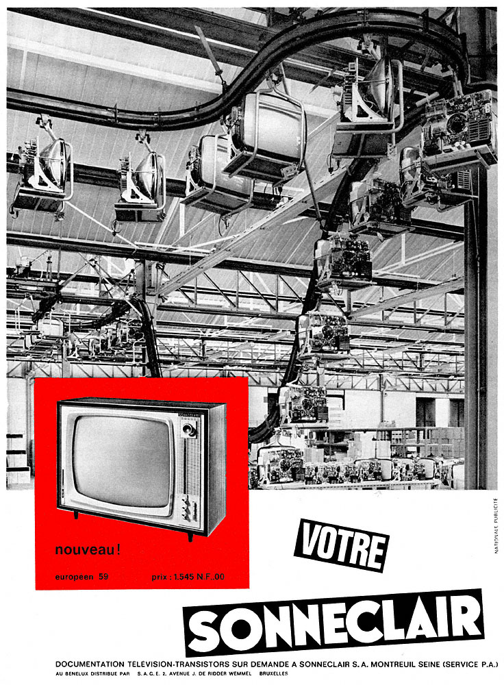 Advert Sonneclair 1962