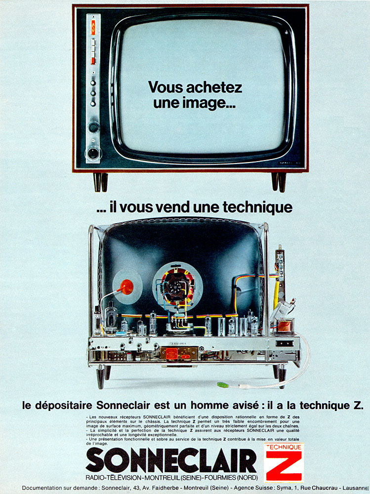 Advert Sonneclair 1965