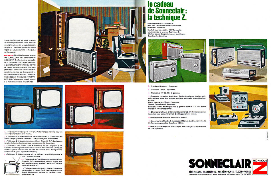 Advert Sonneclair 1966