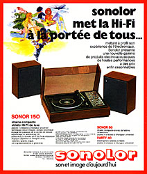 Advert Sonolor 1974