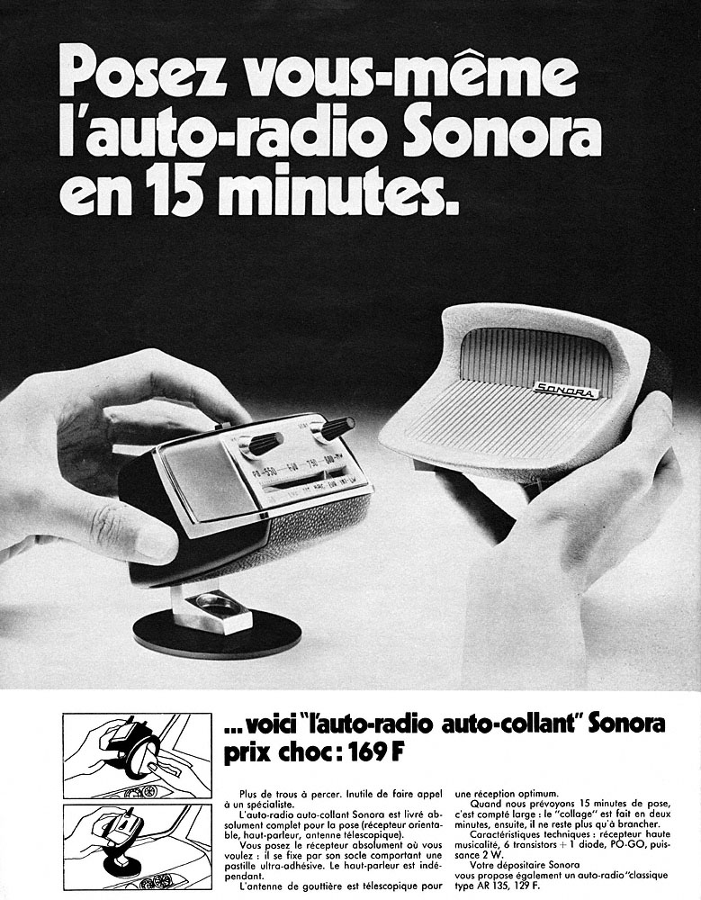 Advert Sonora 1969