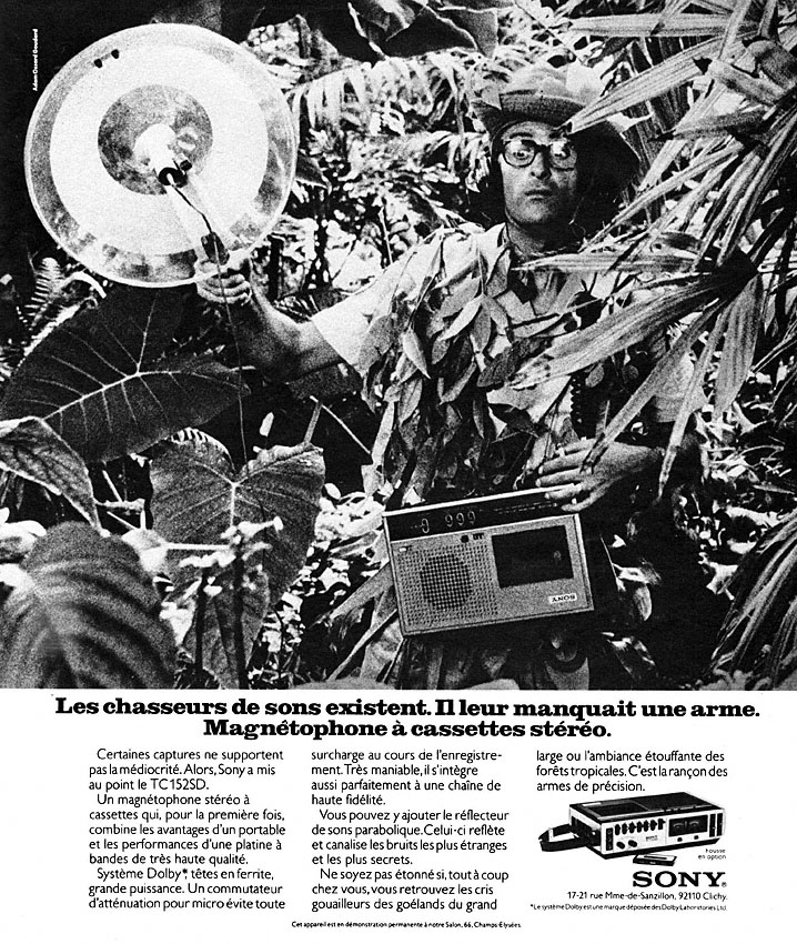 Advert Sony 1974