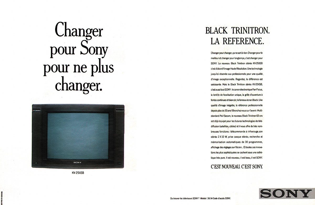 Advert Sony 1987