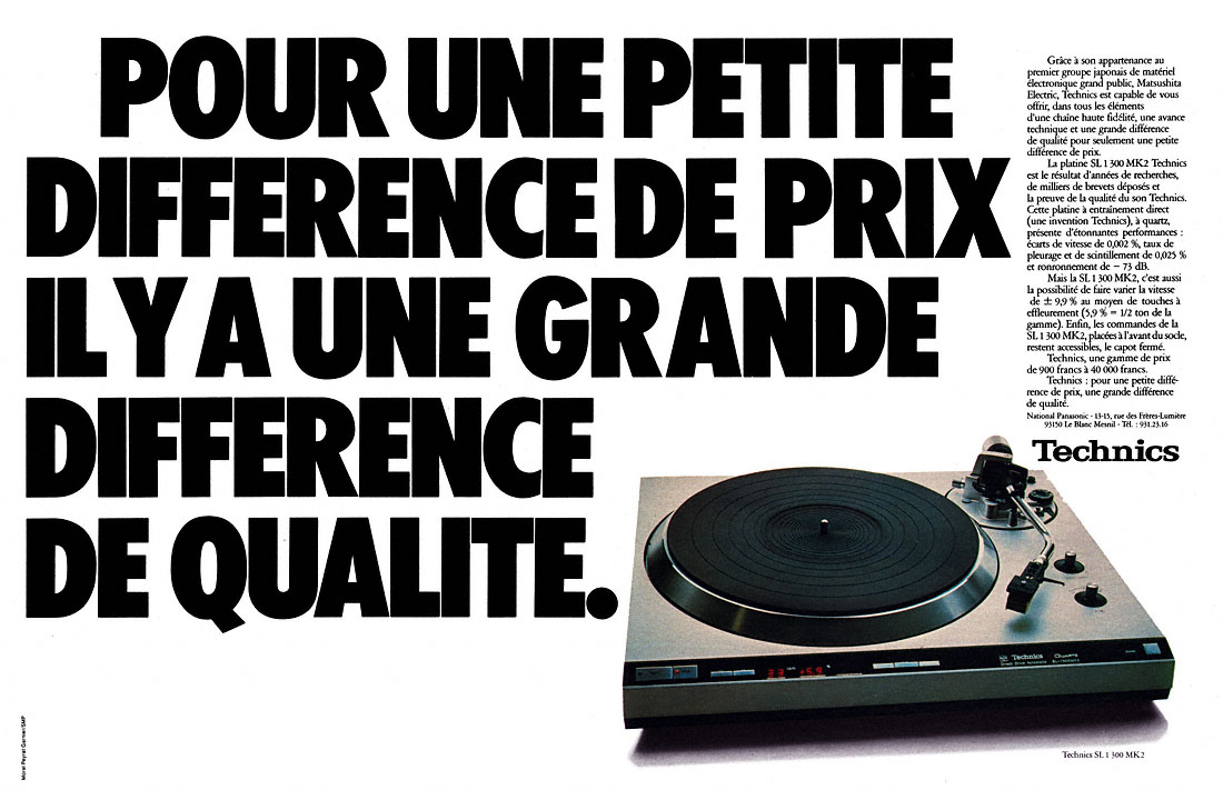 Advert Technics 1978