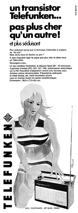 Advert Telefunken 1969