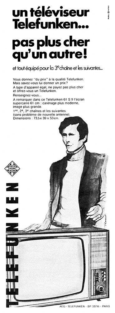 Advert Telefunken 1969
