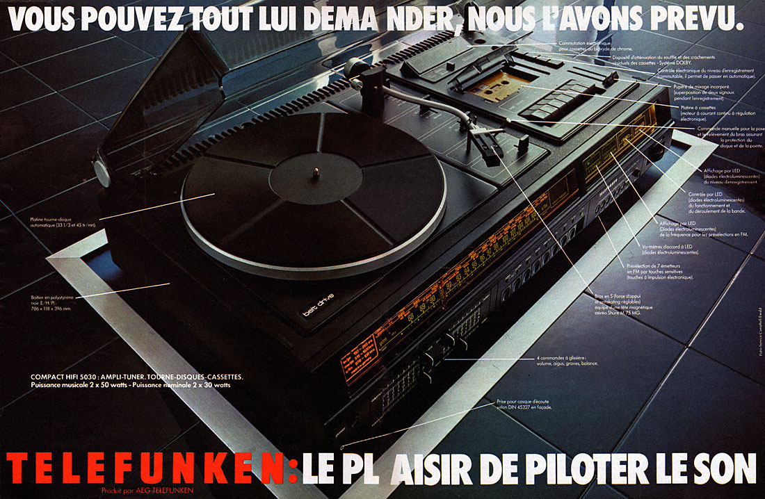 Advert Telefunken 1977