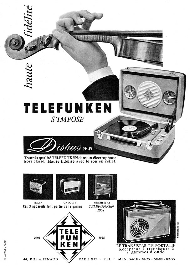 Advert Telefunken 1957