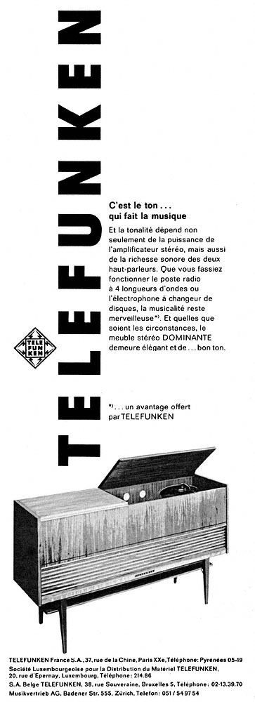 Advert Telefunken 1964