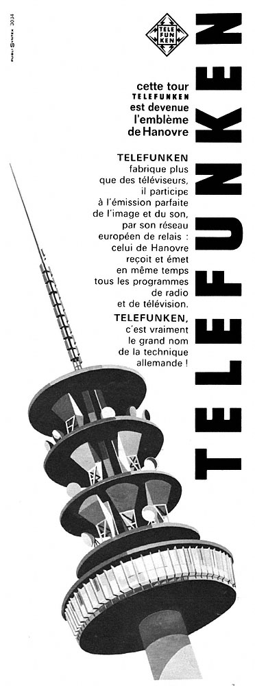 Advert Telefunken 1966