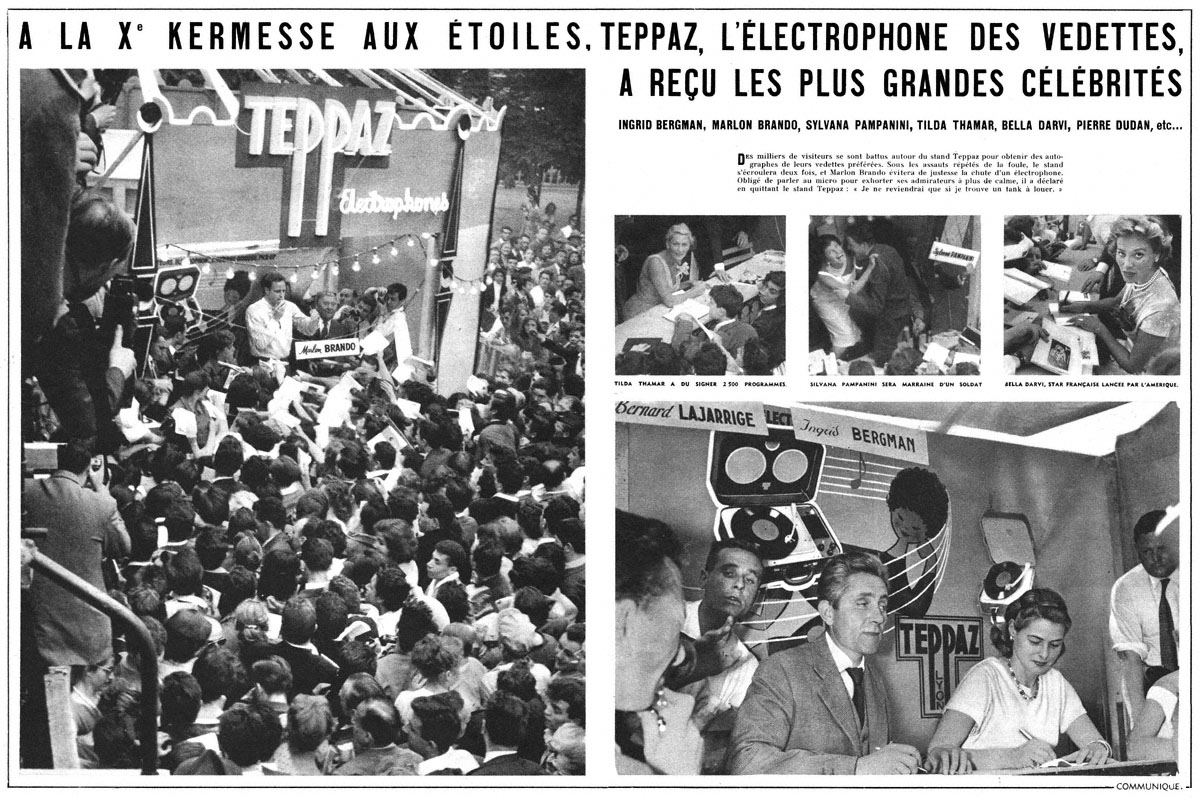 Advert Teppaz 1957