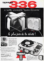 Advert Teppaz 1958