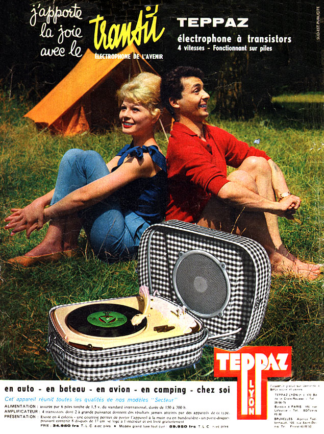 Advert Teppaz 1959