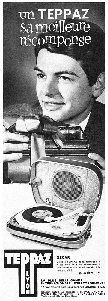 Advert Teppaz 1962