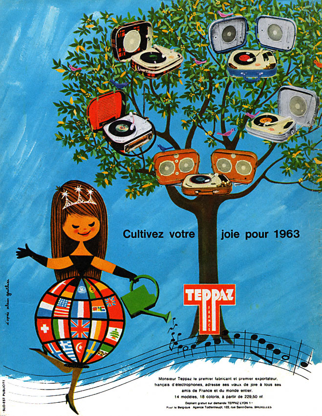 Advert Teppaz 1963