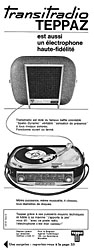 Advert Teppaz 1963