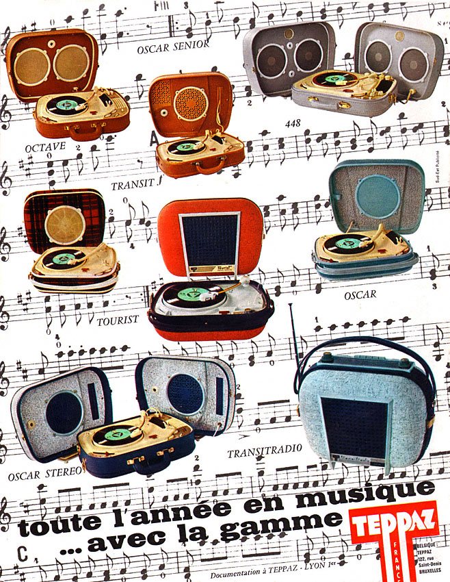 Advert Teppaz 1965