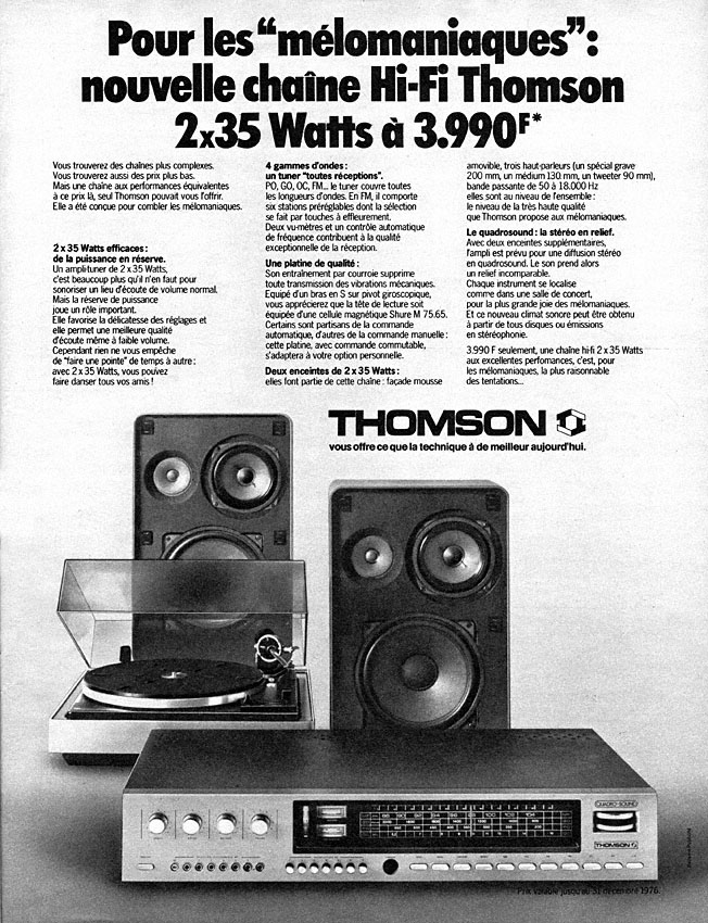 Advert Thomson 1976