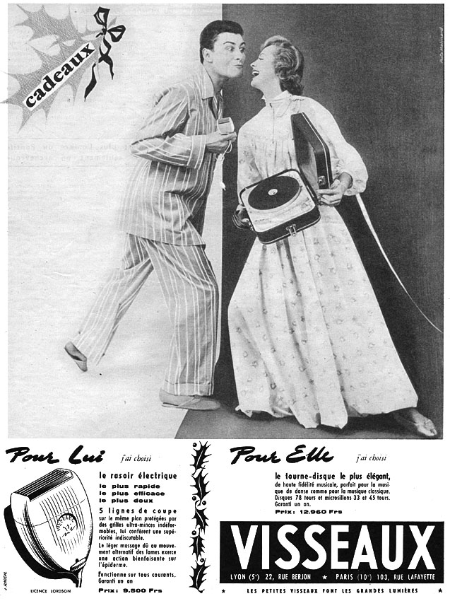 Advert Visseaux 1954