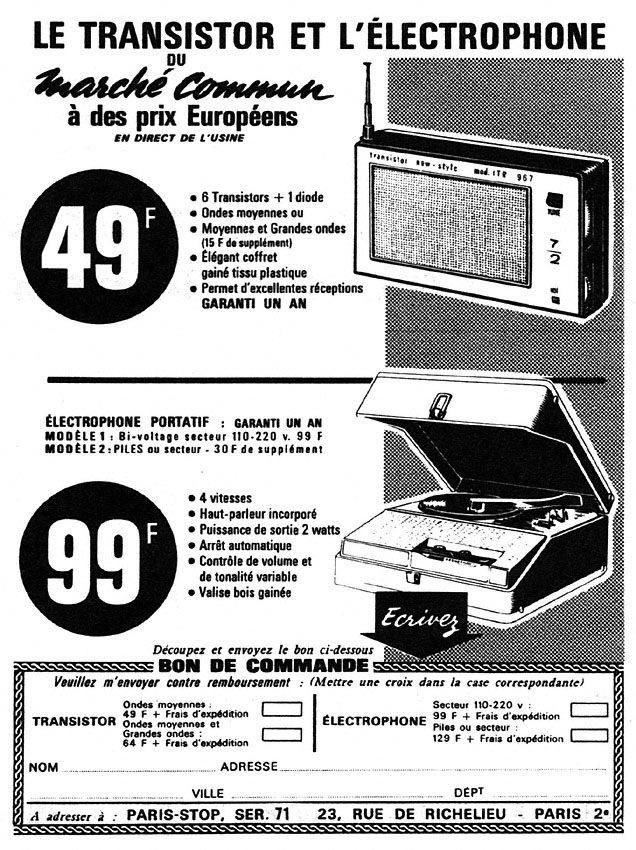 Advert Zzdivers_AUD5 1966