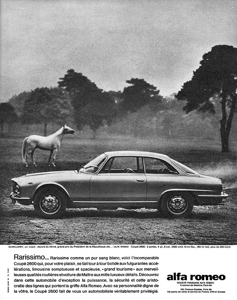 Advert Alfa Romeo 1963