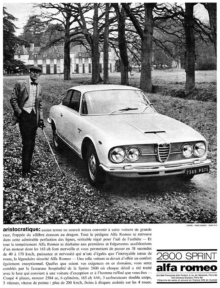 Advert Alfa Romeo 1964