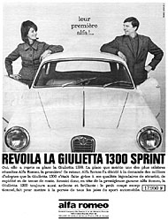 Advert Alfa Romeo 1964