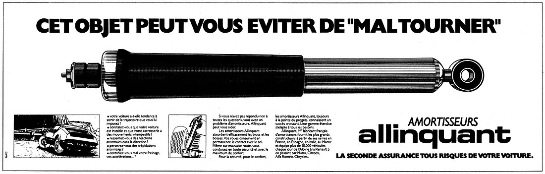 Advert Allinquant 1980