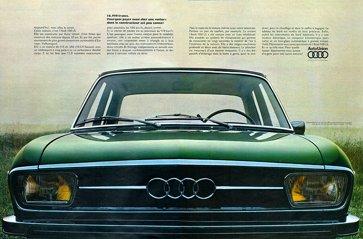 Advert Audi 1969