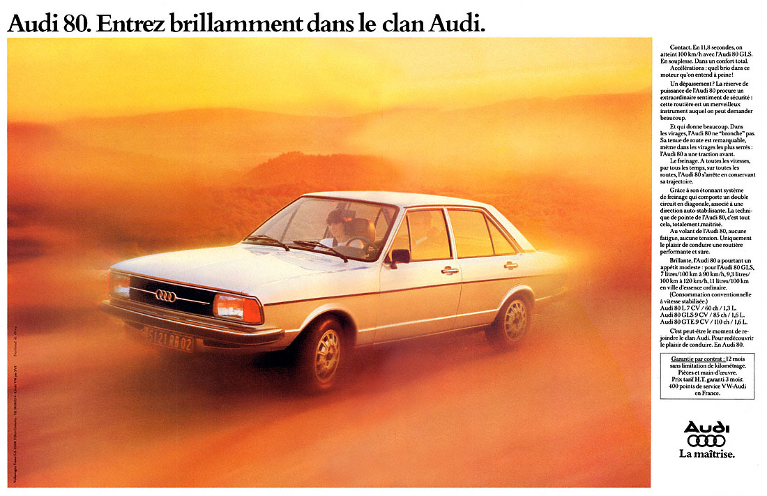 Advert Audi 1978