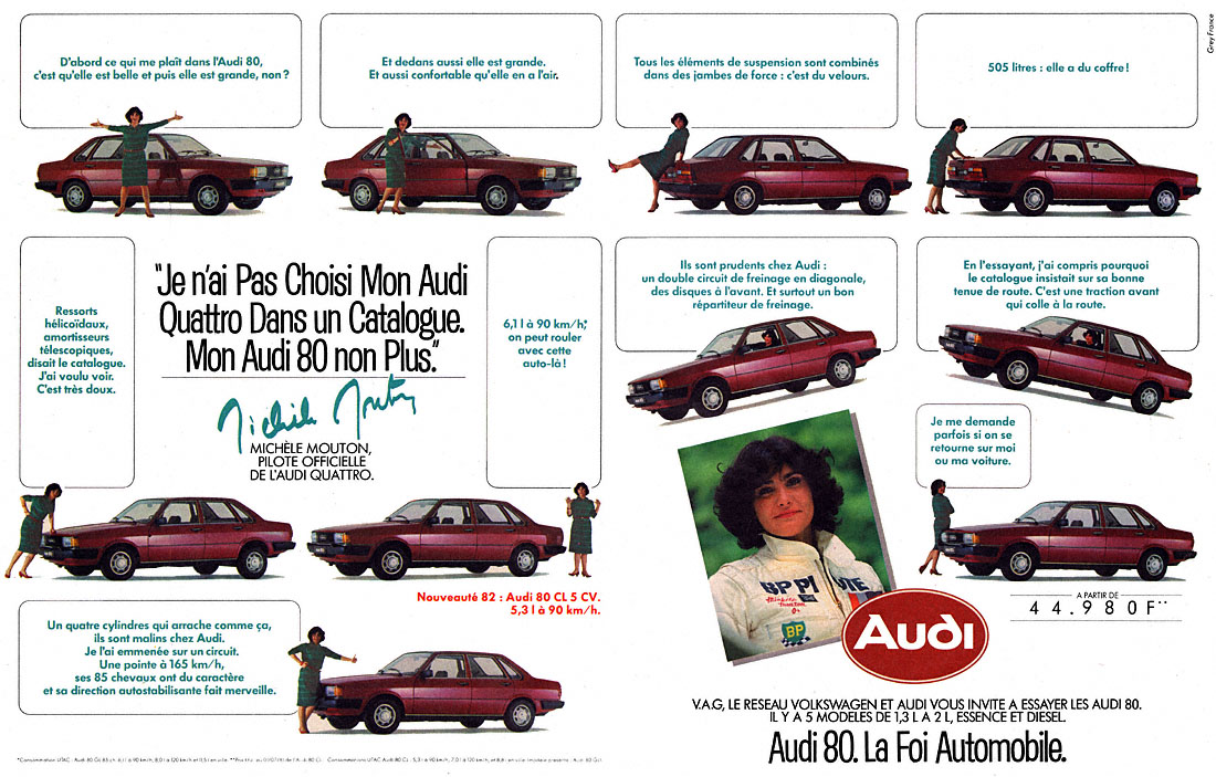 Advert Audi 1981