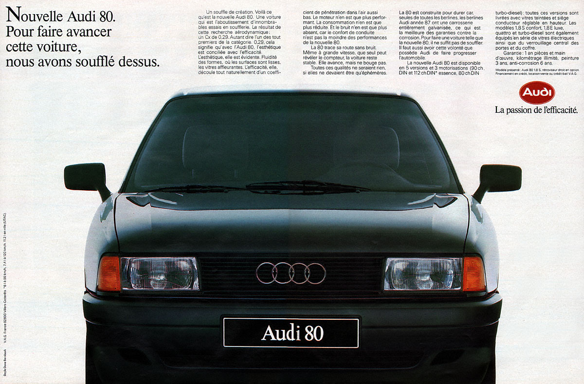 Advert Audi 1986