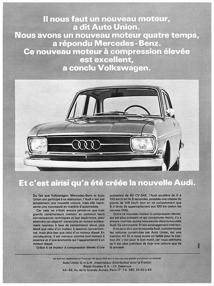 Advert Audi 1965