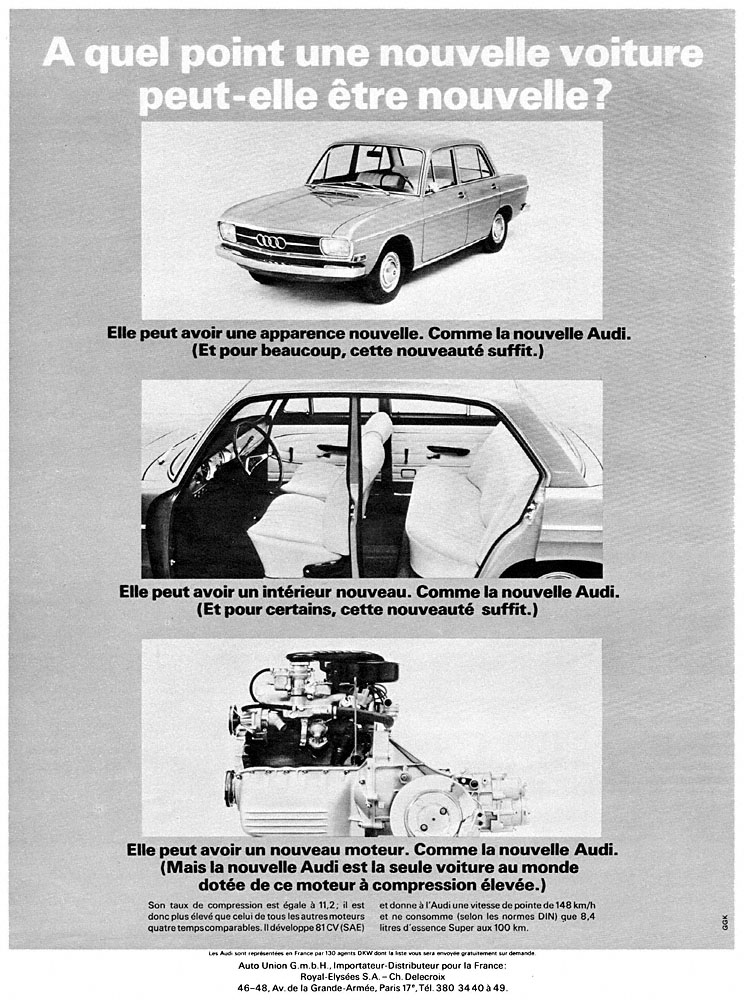 Advert Audi 1965
