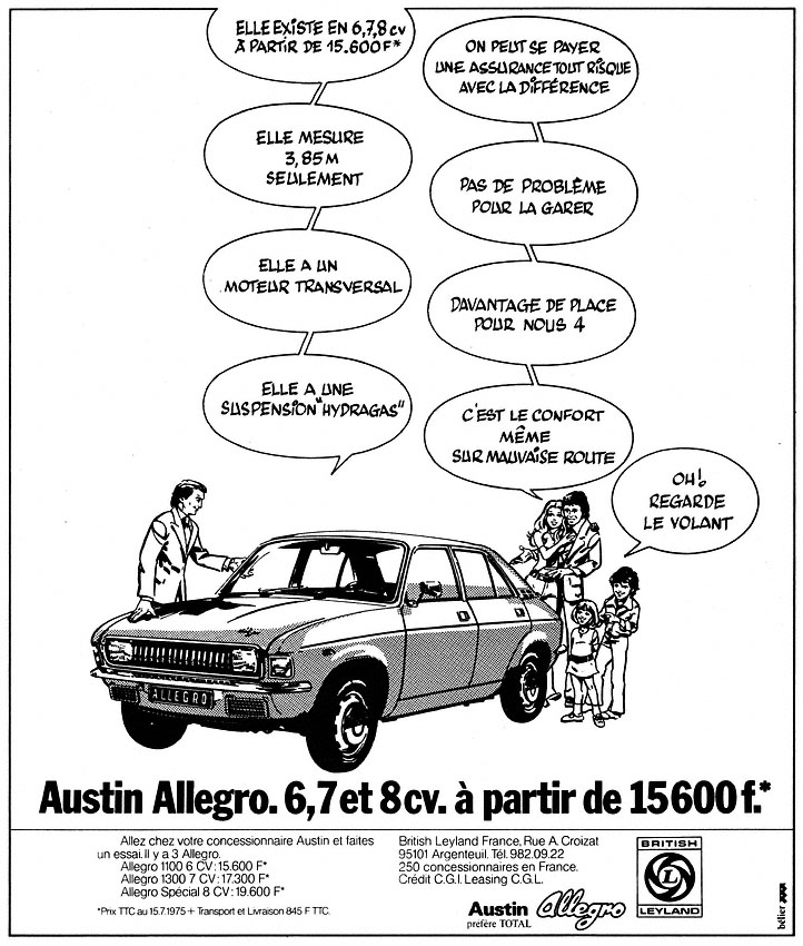 Advert Austin 1975