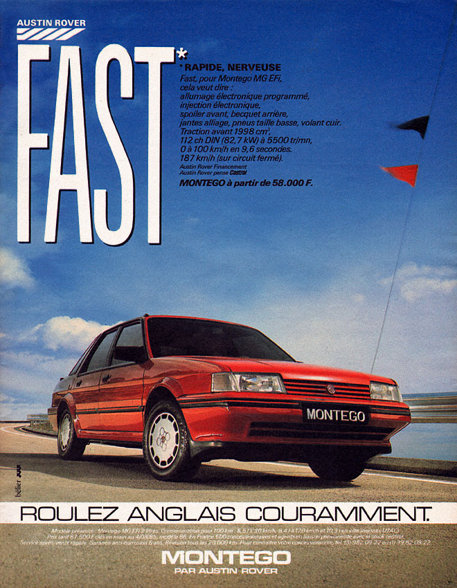 Advert Austin 1985