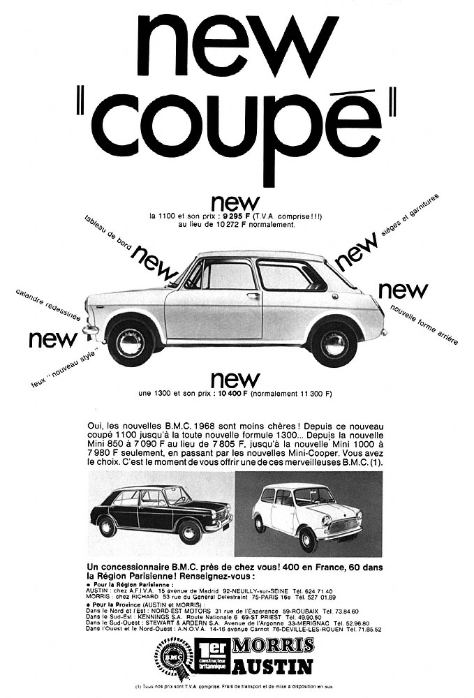 Advert Austin 1968