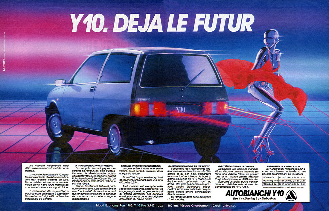 Advert Autobianchi 1985