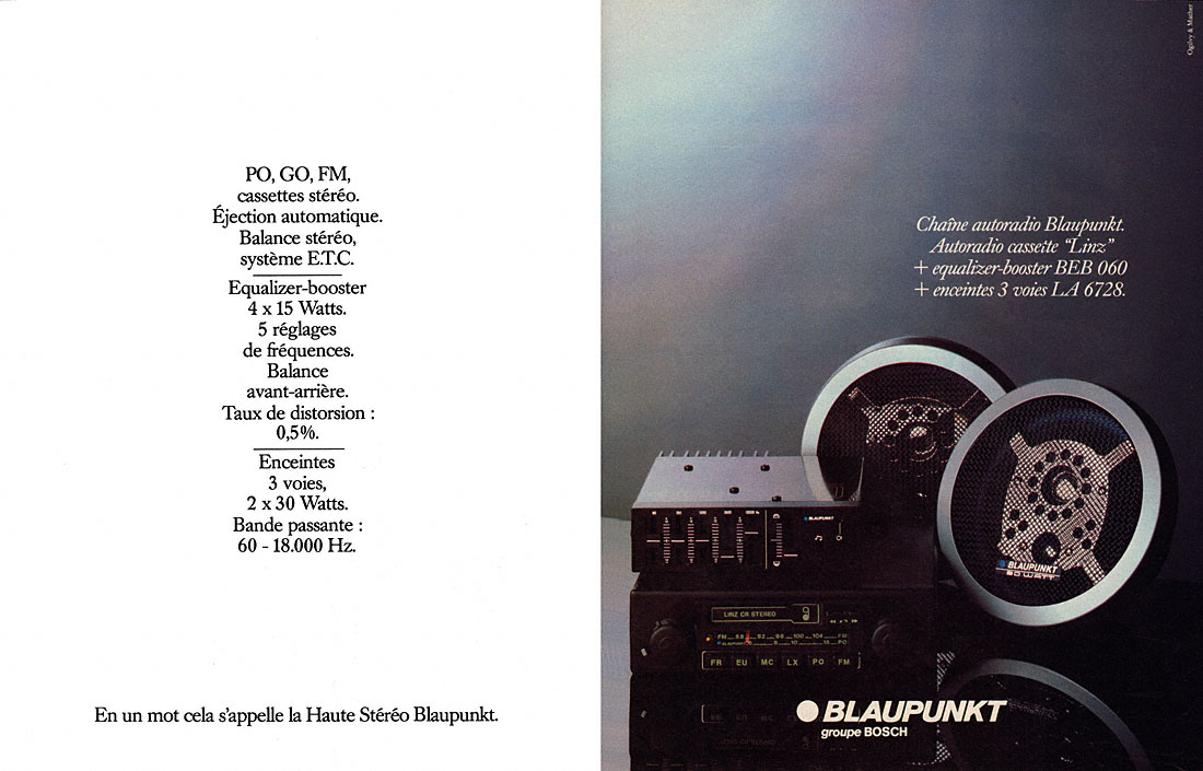 Advert Blaupunkt 1980