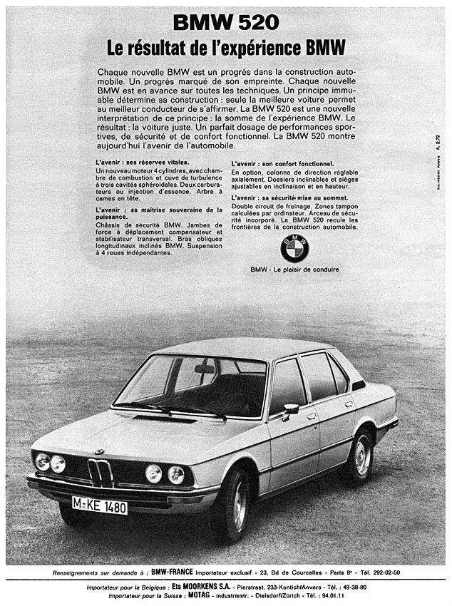 Advert Bmw 1972