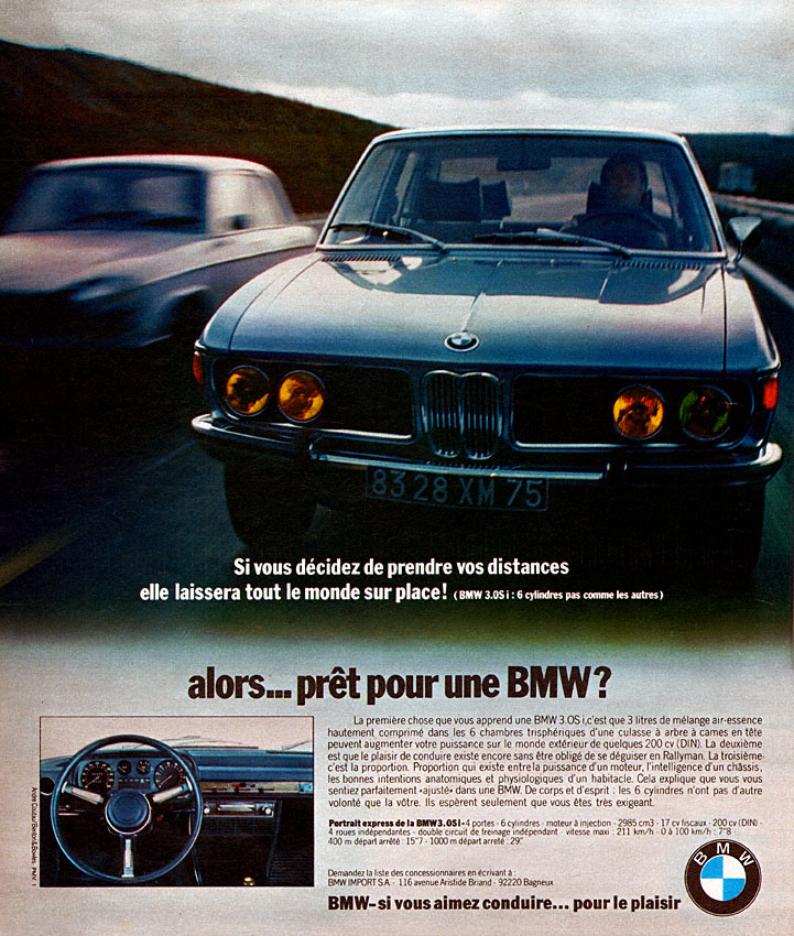 Advert Bmw 1973