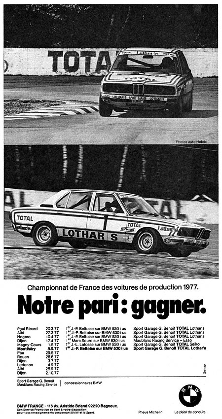 Advert Bmw 1977