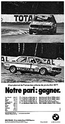 Advert Bmw 1977