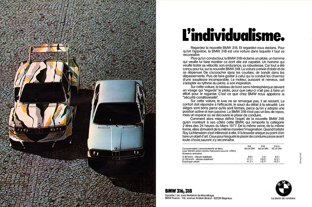 Advert Bmw 1978