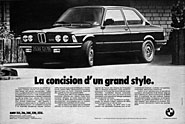 Advert Bmw 1982