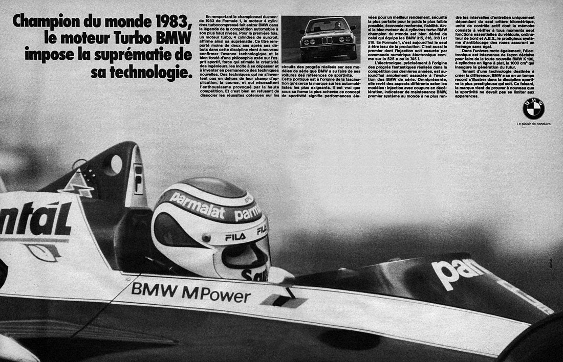 Advert Bmw 1983