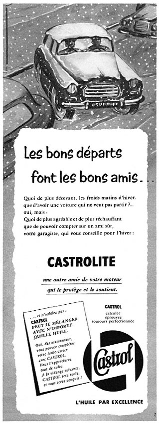 Advert Castrol 1957