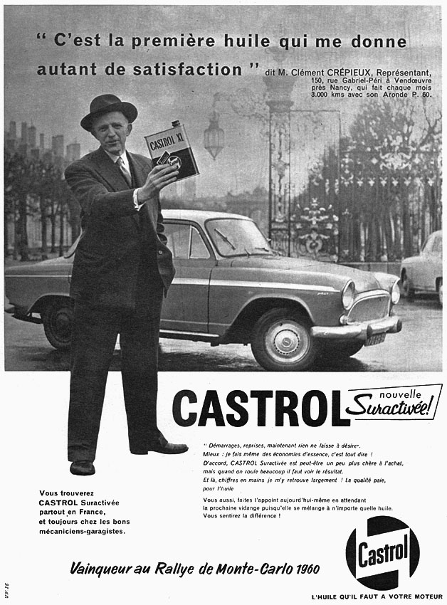 Advert Castrol 1960