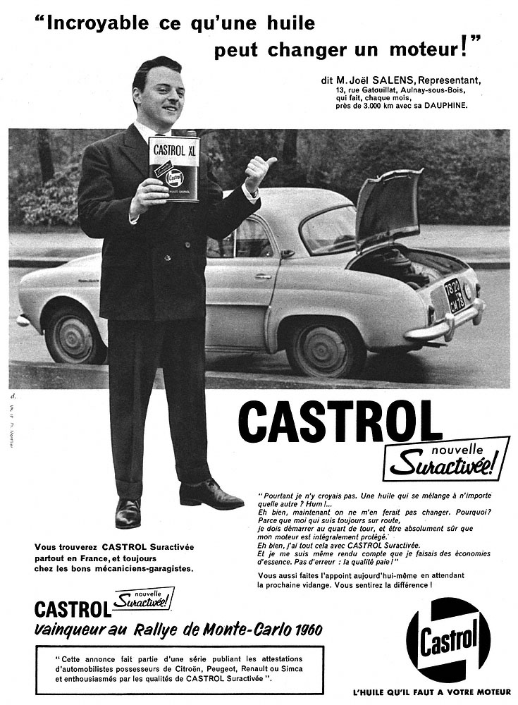 Advert Castrol 1960